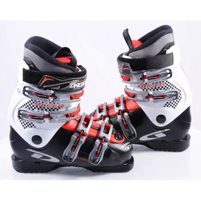 Chaussures Ski DALBELLO RACER 4, Micro, BLACK/white/red 4 Chaussures Ski DALBELLO RACER 4, Micro, BLACK/white/red – Image 2