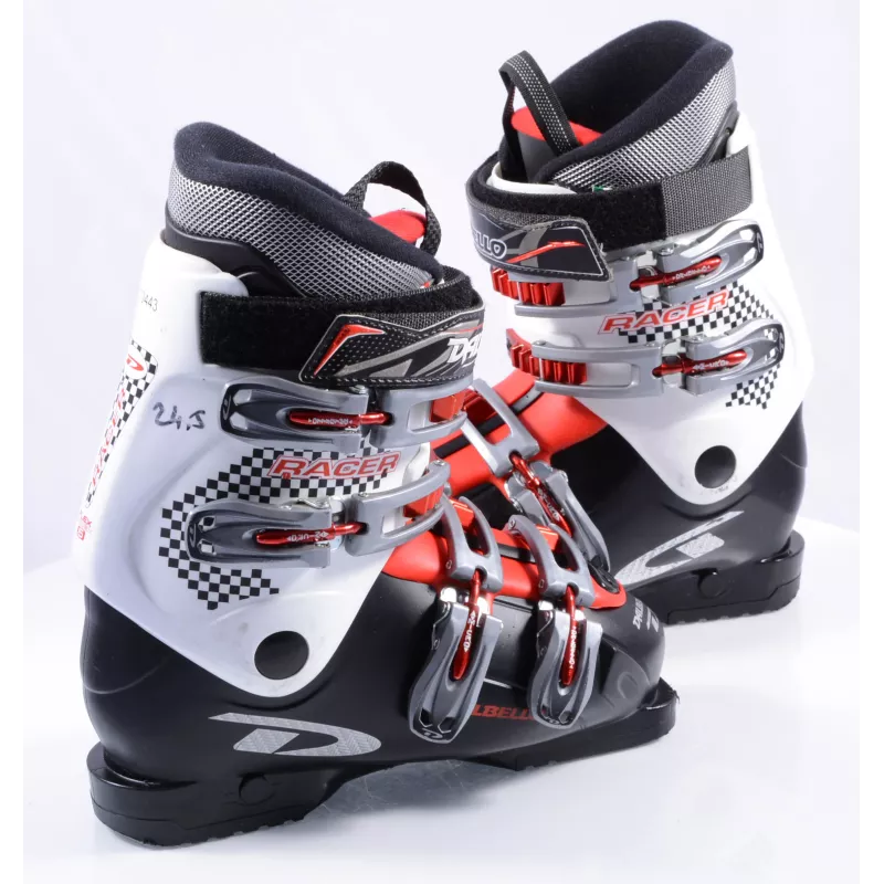 Chaussures Ski DALBELLO RACER 4, Micro, BLACK/white/red 5 Chaussures Ski DALBELLO RACER 4, Micro, BLACK/white/red – Image 3