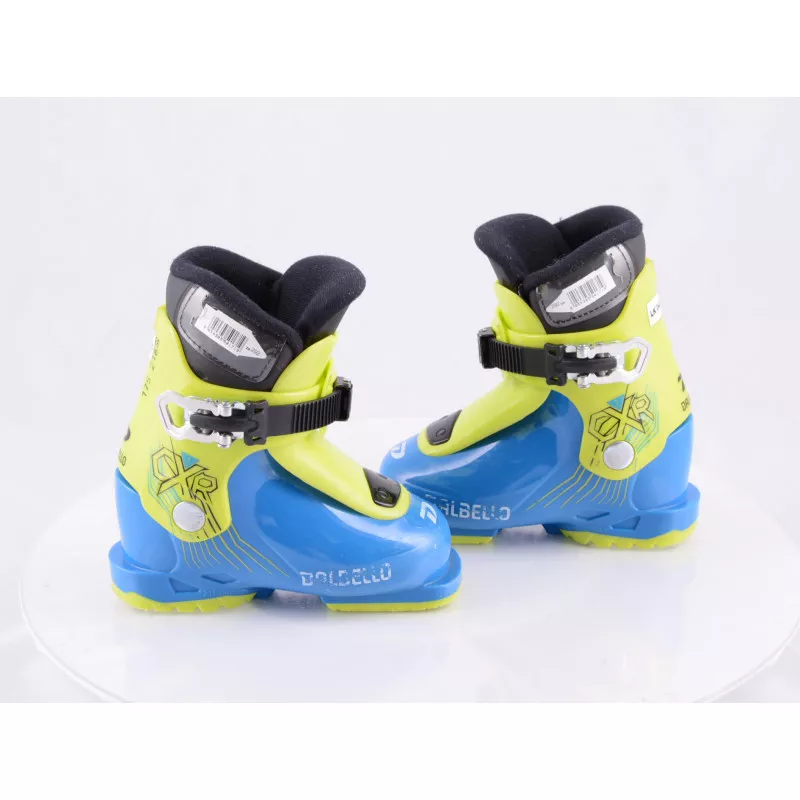 Chaussures Ski Enfant/junior DALBELLO CXR 1, 2019 Ratchet Buckle, BLUE/yellow ( En PARFAIT état ) 4 Chaussures Ski Enfant/junior DALBELLO CXR 1, 2019 Ratchet Buckle, BLUE/yellow ( En PARFAIT état ) – Image 2