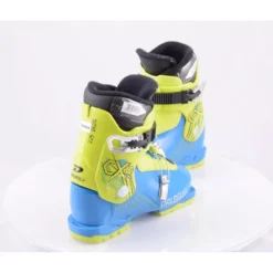 Chaussures Ski Enfant/junior DALBELLO CXR 2, 2019 Ratchet Buckle, BLUE/yellow ( En PARFAIT état ) -Atomic Shop Soldes chaussures ski enfant junior dalbello cxr 2 2019 ratchet buckle blue yellow en parfait etat.jpg 2