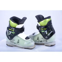 Chaussures Ski Enfant/junior DALBELLO MENACE 1, Ratchet Buckle, Transparent Green/black