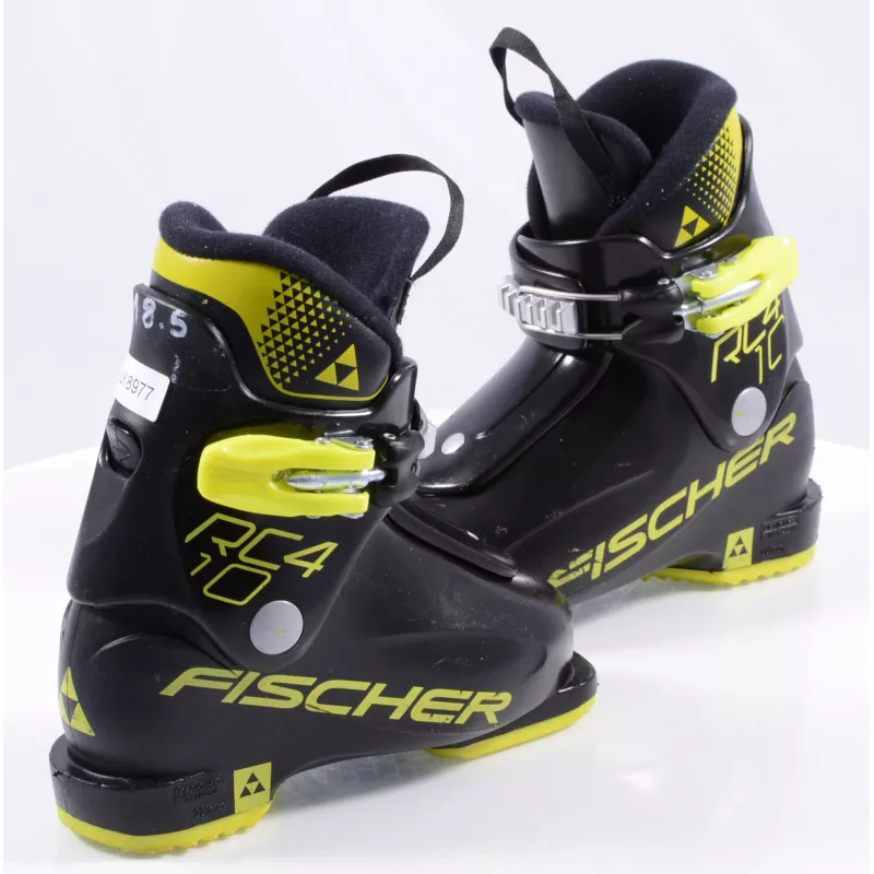 Chaussures Ski Enfant/junior FISCHER RC4 10 Jr, 2022, BLACK/yellow 5 Chaussures Ski Enfant/junior FISCHER RC4 10 Jr, 2022, BLACK/yellow – Image 3