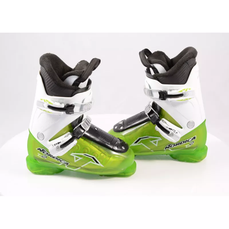 Chaussures Ski Enfant/junior NORDICA TEAM 2, Green/white 4 Chaussures Ski Enfant/junior NORDICA TEAM 2, Green/white – Image 2