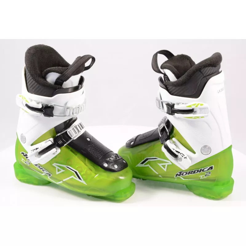 Chaussures Ski Enfant/junior NORDICA TEAM 2, Green/white 3 Chaussures Ski Enfant/junior NORDICA TEAM 2, Green/white