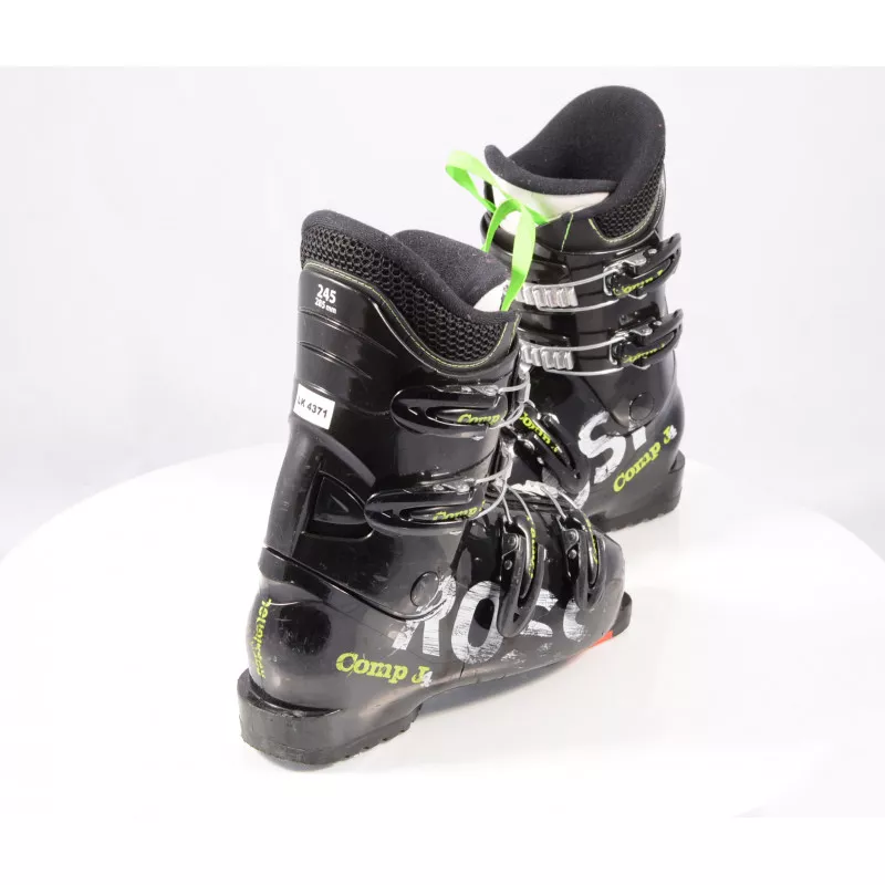 Chaussures Ski Enfant/junior ROSSIGNOL COMP J4, BLACK/green, Macro 5 Chaussures Ski Enfant/junior ROSSIGNOL COMP J4, BLACK/green, Macro – Image 3