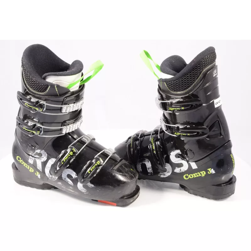 Chaussures Ski Enfant/junior ROSSIGNOL COMP J4, BLACK/green, Macro 3 Chaussures Ski Enfant/junior ROSSIGNOL COMP J4, BLACK/green, Macro