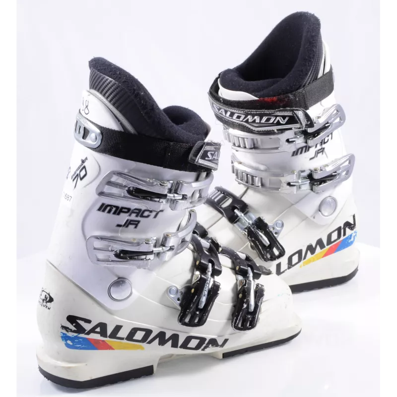 Chaussures Ski Enfant/junior SALOMON IMPACT JR, Energyzer 70, 3D Buckle, White 5 Chaussures Ski Enfant/junior SALOMON IMPACT JR, Energyzer 70, 3D Buckle, White – Image 3