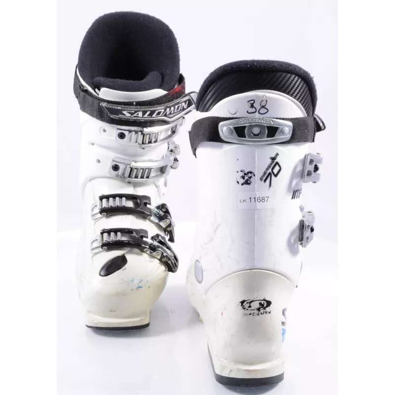 Chaussures Ski Enfant/junior SALOMON IMPACT JR, Energyzer 70, 3D Buckle, White 6 Chaussures Ski Enfant/junior SALOMON IMPACT JR, Energyzer 70, 3D Buckle, White – Image 4