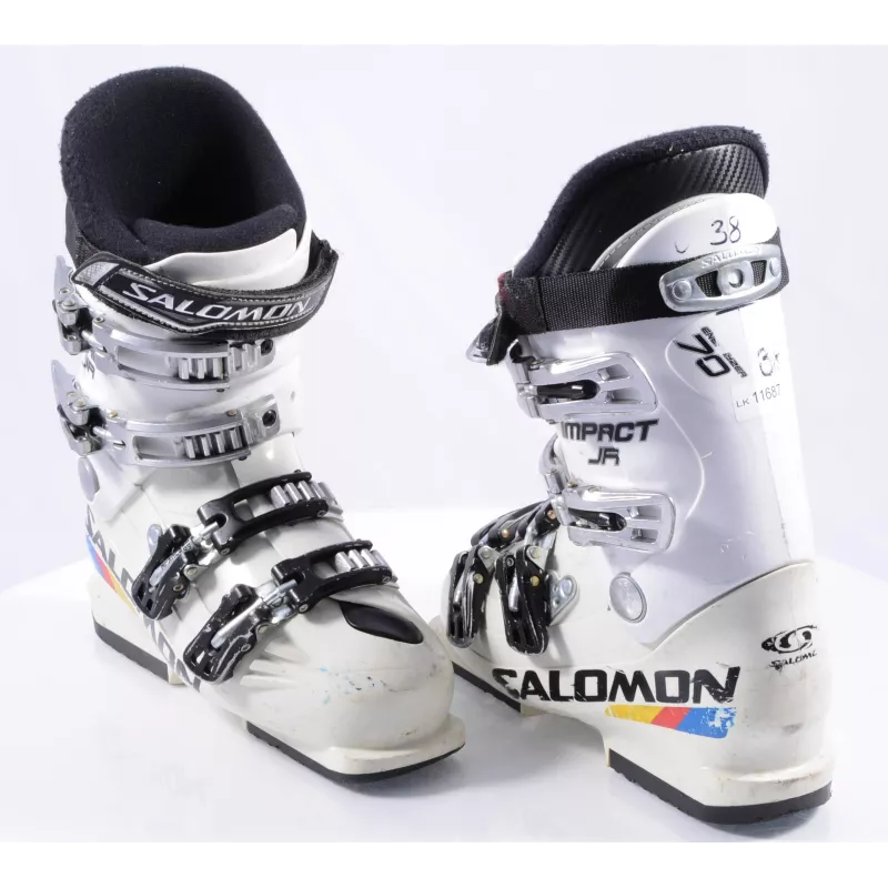 Chaussures Ski Enfant/junior SALOMON IMPACT JR, Energyzer 70, 3D Buckle, White 9 Chaussures Ski Enfant/junior SALOMON IMPACT JR, Energyzer 70, 3D Buckle, White – Image 7