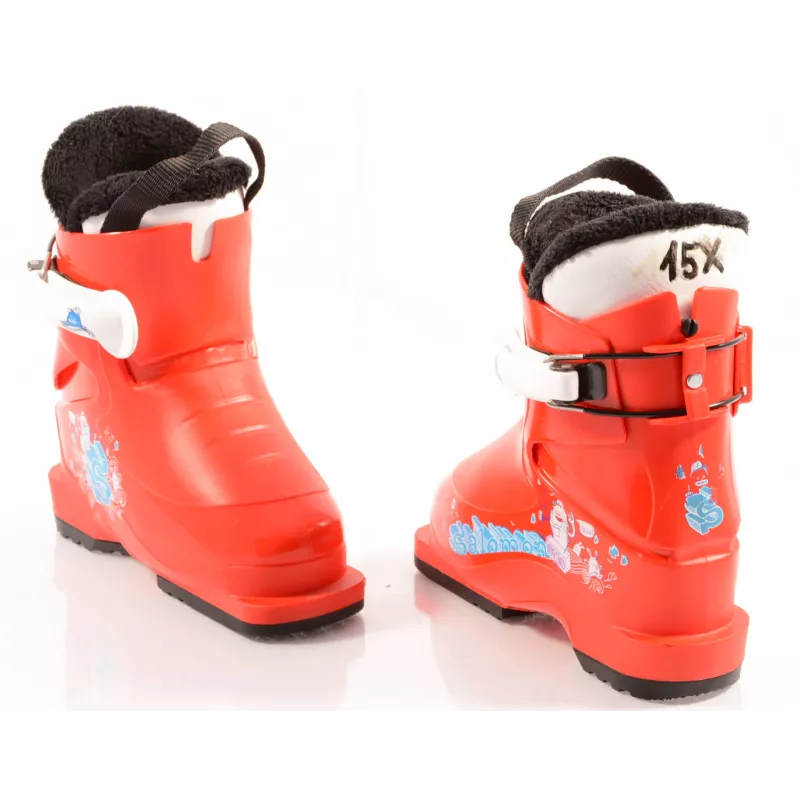 Chaussures Ski Enfant/junior SALOMON T1, RED 7 Chaussures Ski Enfant/junior SALOMON T1, RED – Image 5