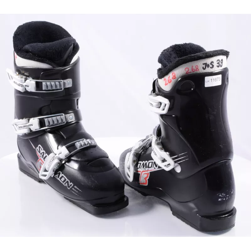Chaussures Ski Enfant/junior SALOMON T3, BLACK 9 Chaussures Ski Enfant/junior SALOMON T3, BLACK – Image 7