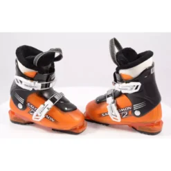 Chaussures Ski Enfant/junior SALOMON TEAM T2 Orange, Ratchet Buckle