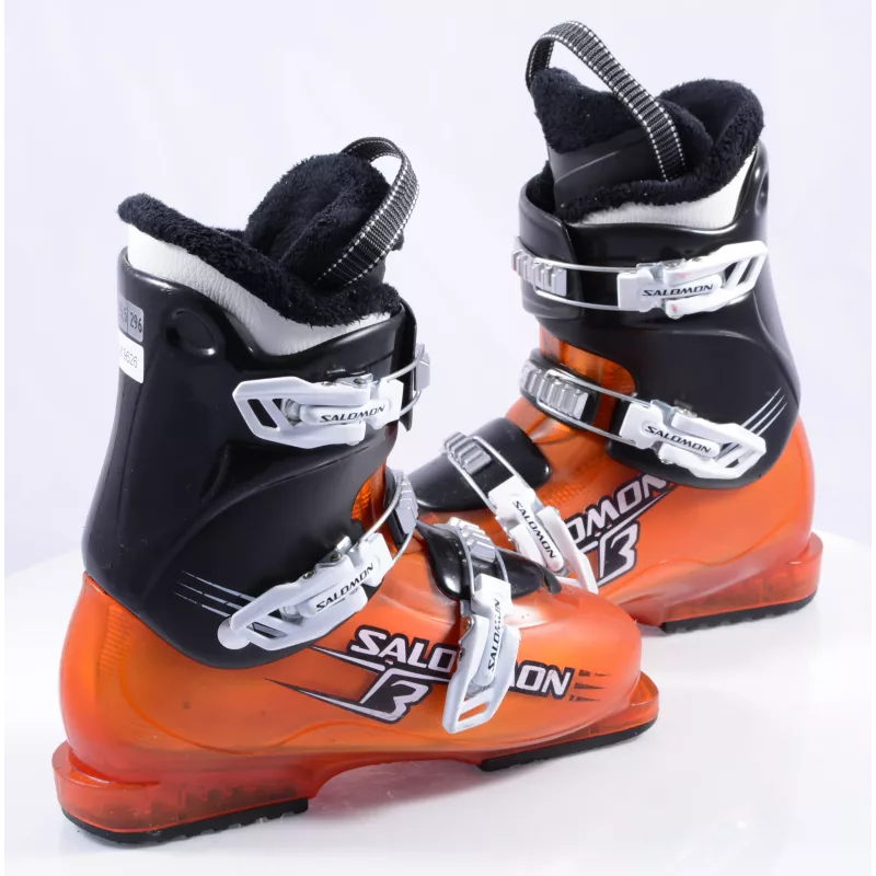 Chaussures Ski Enfant/junior SALOMON TEAM T3 Orange, Ratchet Buckle 5 Chaussures Ski Enfant/junior SALOMON TEAM T3 Orange, Ratchet Buckle – Image 3