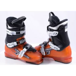 Chaussures Ski Enfant/junior SALOMON TEAM T3 Orange, Ratchet Buckle