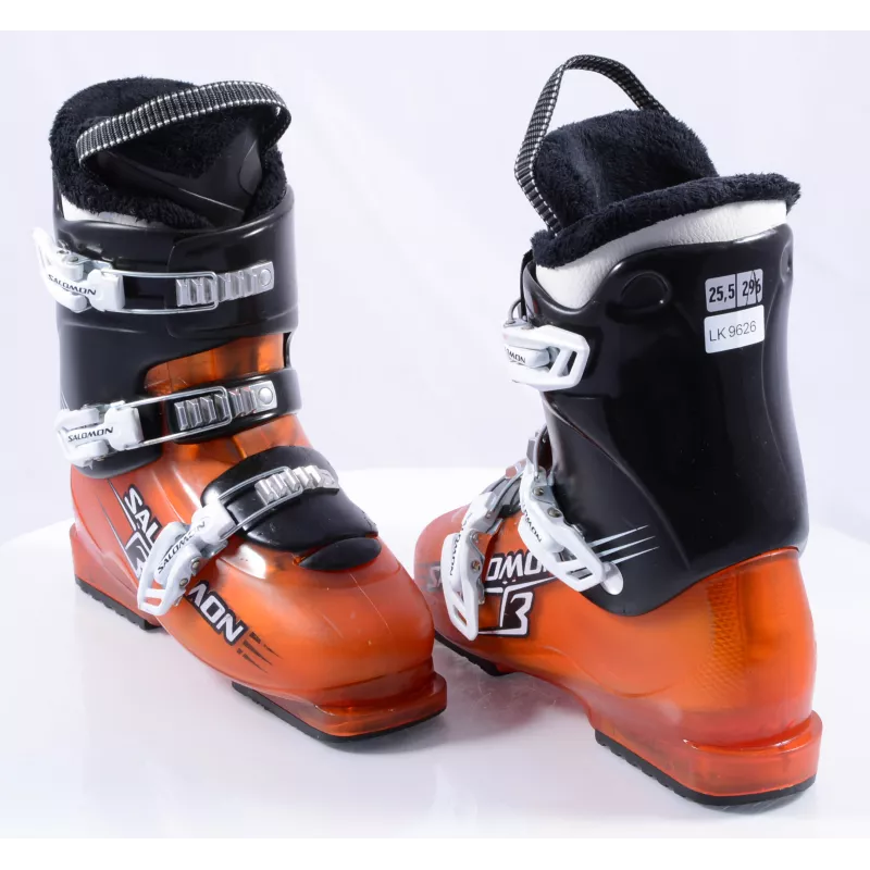 Chaussures Ski Enfant/junior SALOMON TEAM T3 Orange, Ratchet Buckle 9 Chaussures Ski Enfant/junior SALOMON TEAM T3 Orange, Ratchet Buckle – Image 7