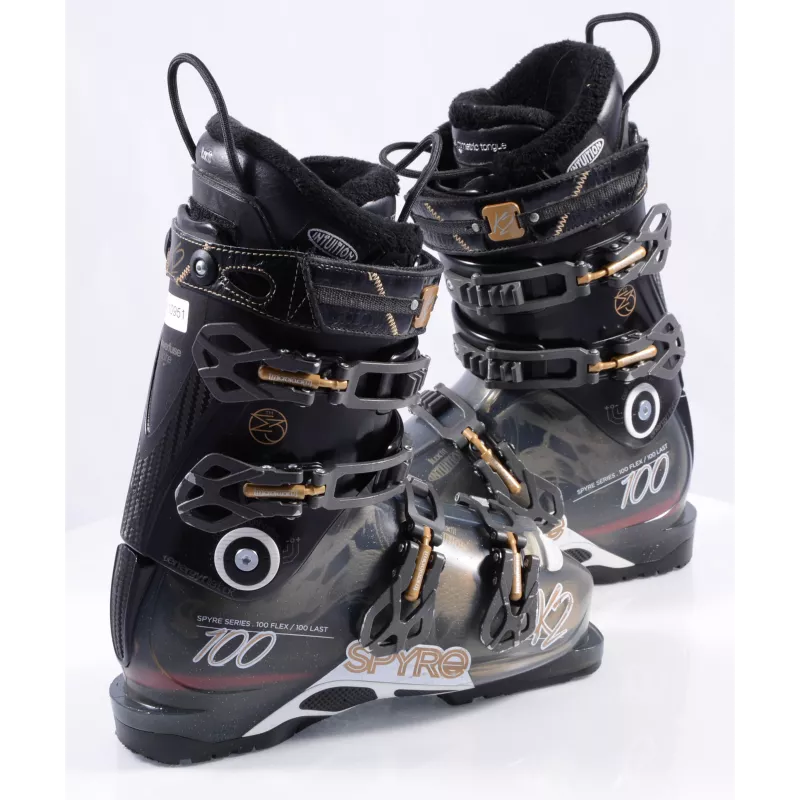 Chaussures Ski Femme K2 SPYRE 100, Energy Interlock, Lux Fit, Powerfuse Spyne, Micro ( En PARFAIT état ) 5 Chaussures Ski Femme K2 SPYRE 100, Energy Interlock, Lux Fit, Powerfuse Spyne, Micro ( En PARFAIT état ) – Image 3