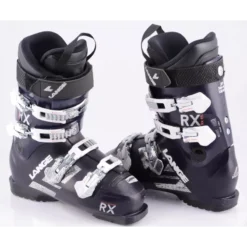 Chaussures Ski Femme LANGE RX 80 RTL, DARK BLUE/white, Micro, Macro, FLEX Adj, DUAL Core ( En PARFAIT état )