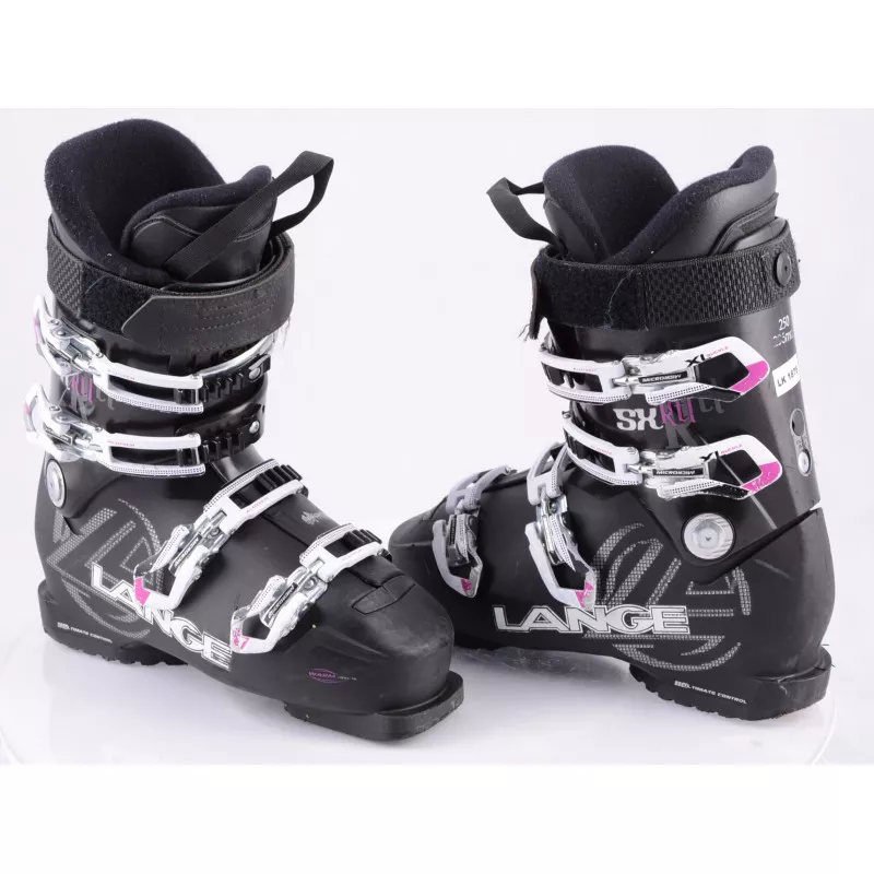 Chaussures Ski Femme LANGE SX 80 RTL W, BLACK/purple, Micro, Macro, Alu-tech, WARM Inside, ULTIMATE Control 3 Chaussures Ski Femme LANGE SX 80 RTL W, BLACK/purple, Micro, Macro, Alu-tech, WARM Inside, ULTIMATE Control