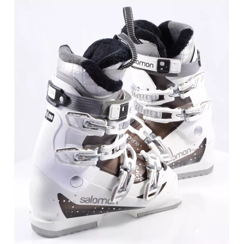 Chaussures Ski Femme SALOMON DIVINE 770, Extended Lever, Micro, Macro, White/transparent Brown 5 Chaussures Ski Femme SALOMON DIVINE 770, Extended Lever, Micro, Macro, White/transparent Brown – Image 3