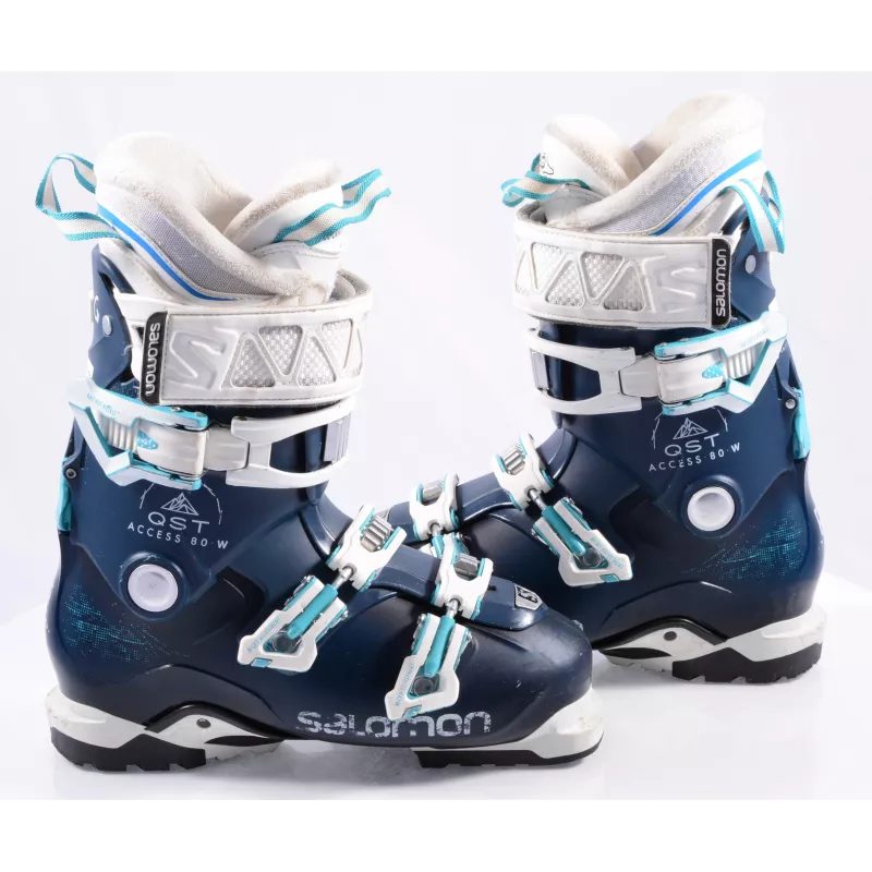 Chaussures Ski Femme SALOMON QST ACCESS 80 W 2019, SKI/WALK, Ratchet Buckle, Micro, Dark Blue/white 4 Chaussures Ski Femme SALOMON QST ACCESS 80 W 2019, SKI/WALK, Ratchet Buckle, Micro, Dark Blue/white – Image 2