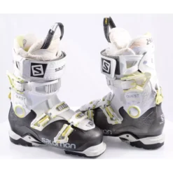 Chaussures Ski Femme SALOMON QUEST ACCESS 80 W, SKI/WALK, Magnesium Backbone, Micro, Grey/white/yellow ( En PARFAIT état )
