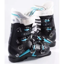 Chaussures Ski Femme SALOMON S/PRO 80 W, Coreframe, Oversized Pivot, Sense Amplifier, Black/turquoise -Atomic Shop Soldes chaussures ski femme salomon s pro 80 w coreframe oversized pivot sense amplifier black turquoise.jpg 2
