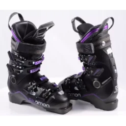 Chaussures Ski Femme SALOMON X MAX 120 W, Custom Shell, Oversized Pivot, Black/purple