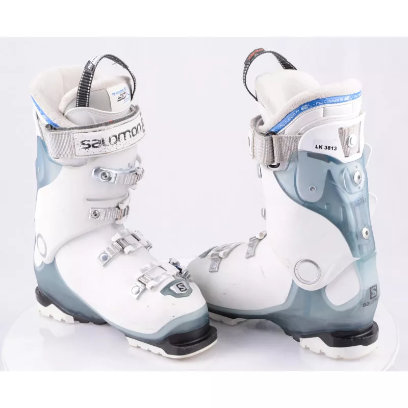 Chaussures Ski Femme SALOMON X PRO 90 W, Transp/white, MY CUSTOM FIT 3D, CUSTOM Shell, OVERSIZED Pivot ( Comme NEUVES ) 6 Chaussures Ski Femme SALOMON X PRO 90 W, Transp/white, MY CUSTOM FIT 3D, CUSTOM Shell, OVERSIZED Pivot ( Comme NEUVES ) – Image 4