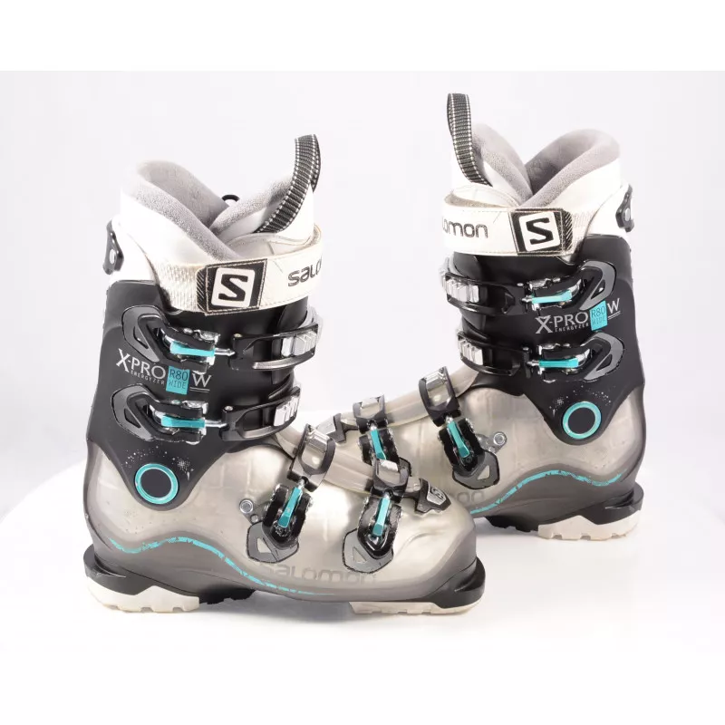 Chaussures Ski Femme SALOMON X PRO R80 W WIDE 2019, Energyzer, Oversized Pivot, Calf Adjuster, Micro, Macro 4 Chaussures Ski Femme SALOMON X PRO R80 W WIDE 2019, Energyzer, Oversized Pivot, Calf Adjuster, Micro, Macro – Image 2