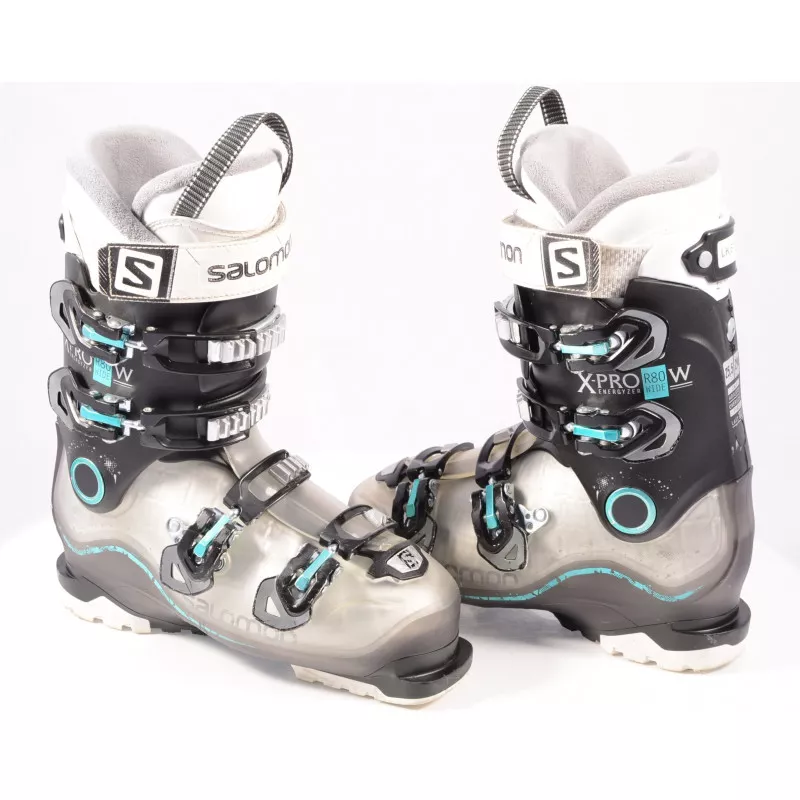 Chaussures Ski Femme SALOMON X PRO R80 W WIDE 2019, Energyzer, Oversized Pivot, Calf Adjuster, Micro, Macro 3 Chaussures Ski Femme SALOMON X PRO R80 W WIDE 2019, Energyzer, Oversized Pivot, Calf Adjuster, Micro, Macro