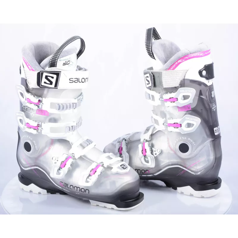 Chaussures Ski Femme SALOMON X-PRO W R80 Transp/cykl, Oversized Pivot, My Custom Fit 3D, Micro, Macro 3 Chaussures Ski Femme SALOMON X-PRO W R80 Transp/cykl, Oversized Pivot, My Custom Fit 3D, Micro, Macro