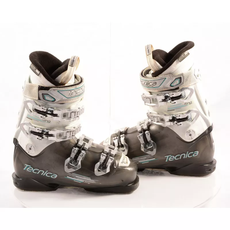 Chaussures Ski Femme TECNICA FLING Transp/white, QUADRA Tech, ULTRA Fit, WOMAN Fit, Canting, QUICK Instep 3 Chaussures Ski Femme TECNICA FLING Transp/white, QUADRA Tech, ULTRA Fit, WOMAN Fit, Canting, QUICK Instep – Image 2