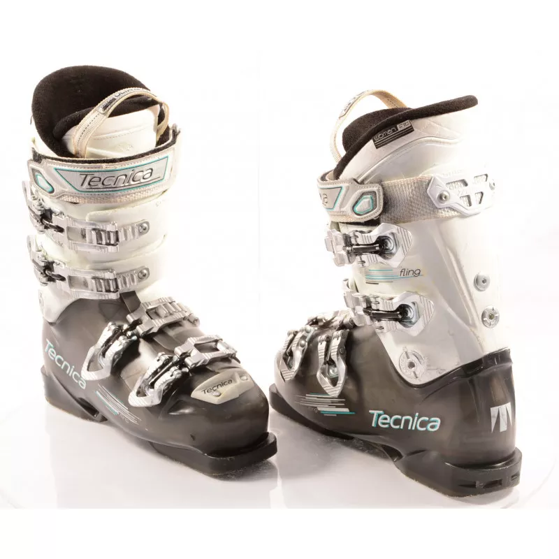 Chaussures Ski Femme TECNICA FLING Transp/white, QUADRA Tech, ULTRA Fit, WOMAN Fit, Canting, QUICK Instep 6 Chaussures Ski Femme TECNICA FLING Transp/white, QUADRA Tech, ULTRA Fit, WOMAN Fit, Canting, QUICK Instep – Image 5