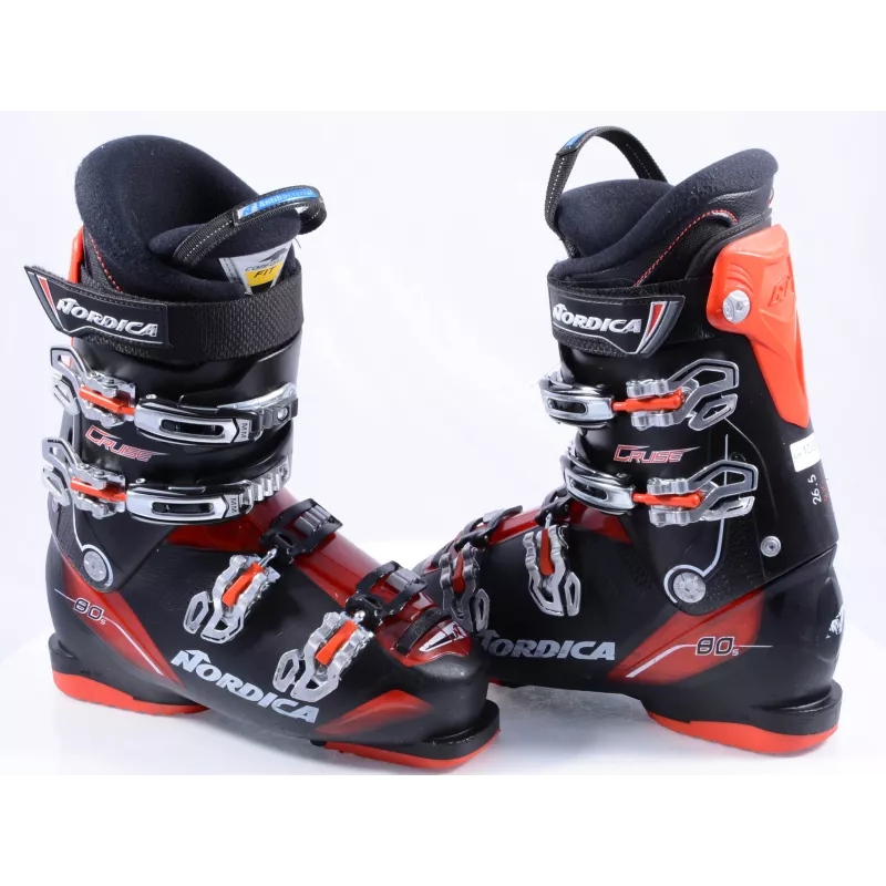 Chaussures Ski NORDICA CRUISE 80 S, Adjustable Cuff Profile, Comfort Fit, Antibacterial, Macro, Micro, Black/red 3 Chaussures Ski NORDICA CRUISE 80 S, Adjustable Cuff Profile, Comfort Fit, Antibacterial, Macro, Micro, Black/red