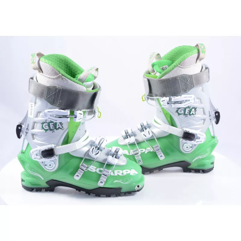 Chaussures Ski Randonnée SCARPA GEA GREEN, SKI/WALK, TLT, Micro System, Axial Alpine Technology, Canting ( Comme NEUVES ) 4 Chaussures Ski Randonnée SCARPA GEA GREEN, SKI/WALK, TLT, Micro System, Axial Alpine Technology, Canting ( Comme NEUVES ) – Image 2