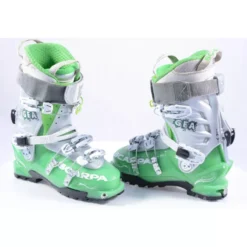 Chaussures Ski Randonnée SCARPA GEA GREEN, SKI/WALK, TLT, Micro System, Axial Alpine Technology, Canting ( Comme NEUVES )