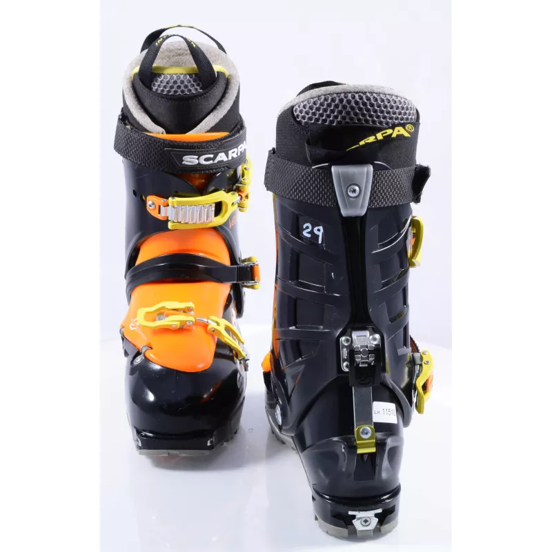 Chaussures Ski Randonnée SCARPA VECTOR, TLT, Axial Alpine Technology, Intuition Pro Flex, Black/orange/yellow ( En PARFAIT état ) 6 Chaussures Ski Randonnée SCARPA VECTOR, TLT, Axial Alpine Technology, Intuition Pro Flex, Black/orange/yellow ( En PARFAIT état ) – Image 4