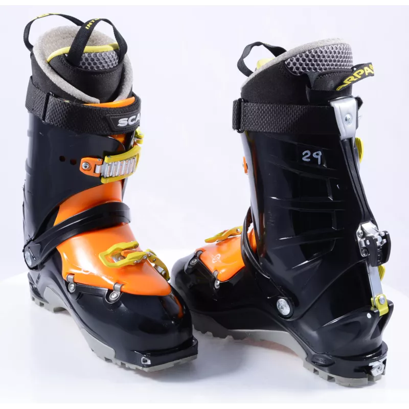 Chaussures Ski Randonnée SCARPA VECTOR, TLT, Axial Alpine Technology, Intuition Pro Flex, Black/orange/yellow ( En PARFAIT état ) 7 Chaussures Ski Randonnée SCARPA VECTOR, TLT, Axial Alpine Technology, Intuition Pro Flex, Black/orange/yellow ( En PARFAIT état ) – Image 5