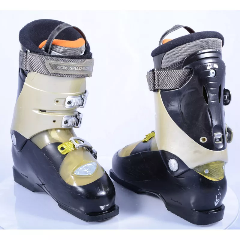 Chaussures Ski SALOMON ELLIPSE 9.0, Custom Fit 3D, Sensifit, Speedlace, SKI/WALK, Height Adj, BLACK/gold 5 Chaussures Ski SALOMON ELLIPSE 9.0, Custom Fit 3D, Sensifit, Speedlace, SKI/WALK, Height Adj, BLACK/gold – Image 3