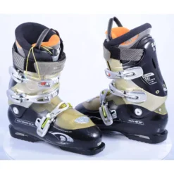 Chaussures Ski SALOMON ELLIPSE 9.0, Custom Fit 3D, Sensifit, Speedlace, SKI/WALK, Height Adj, BLACK/gold