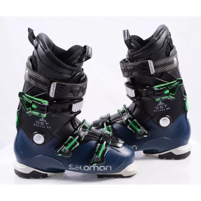 Chaussures Ski SALOMON QST ACCESS 80, SKI/WALK, Somatec, Thermo Shape, Micro, Macro, Dark Blue/green 4 Chaussures Ski SALOMON QST ACCESS 80, SKI/WALK, Somatec, Thermo Shape, Micro, Macro, Dark Blue/green – Image 2