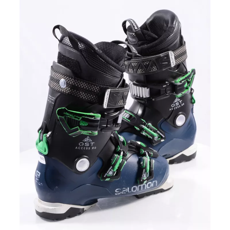 Chaussures Ski SALOMON QST ACCESS 80, SKI/WALK, Somatec, Thermo Shape, Micro, Macro, Dark Blue/green 5 Chaussures Ski SALOMON QST ACCESS 80, SKI/WALK, Somatec, Thermo Shape, Micro, Macro, Dark Blue/green – Image 3