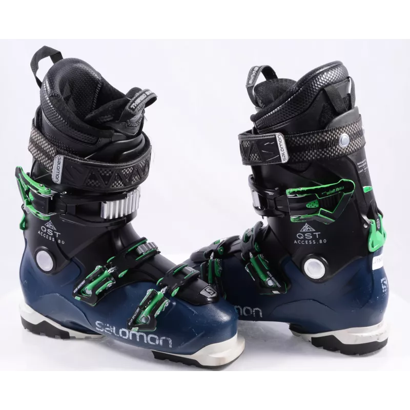 Chaussures Ski SALOMON QST ACCESS 80, SKI/WALK, Somatec, Thermo Shape, Micro, Macro, Dark Blue/green 3 Chaussures Ski SALOMON QST ACCESS 80, SKI/WALK, Somatec, Thermo Shape, Micro, Macro, Dark Blue/green