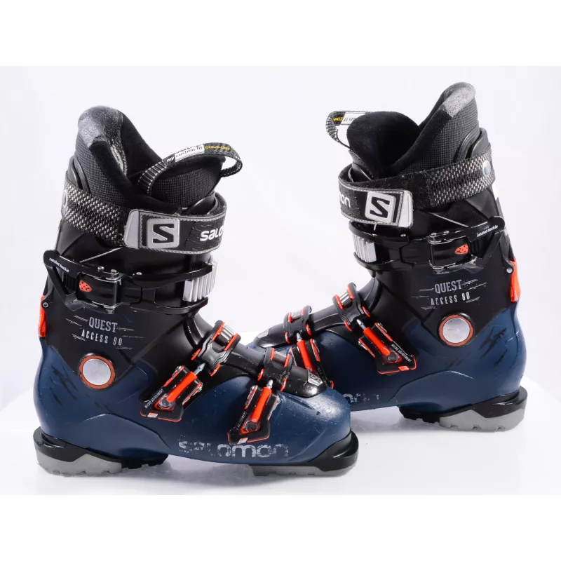 Chaussures Ski SALOMON QUEST ACCESS 80, SKI/WALK, Ratchet Buckle, Magnesium Backbone, Micro, Dark Blue/orange 4 Chaussures Ski SALOMON QUEST ACCESS 80, SKI/WALK, Ratchet Buckle, Magnesium Backbone, Micro, Dark Blue/orange – Image 2