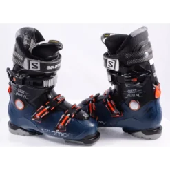 Chaussures Ski SALOMON QUEST ACCESS 80, SKI/WALK, Ratchet Buckle, Magnesium Backbone, Micro, Dark Blue/orange