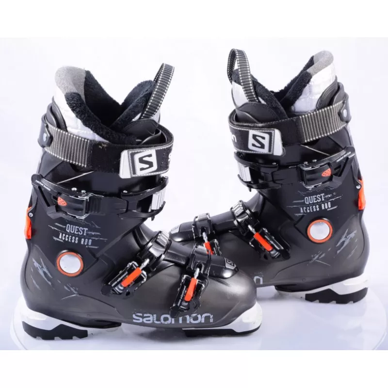 Chaussures Ski SALOMON QUEST ACCESS R80 BLACK/orange, Ratchet Buckle, SKI/WALK, Micro, Macro 5 Chaussures Ski SALOMON QUEST ACCESS R80 BLACK/orange, Ratchet Buckle, SKI/WALK, Micro, Macro – Image 3