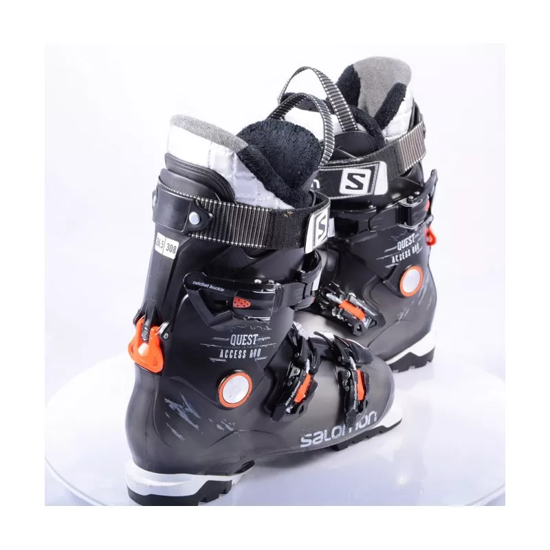 Chaussures Ski SALOMON QUEST ACCESS R80 BLACK/orange, Ratchet Buckle, SKI/WALK, Micro, Macro 6 Chaussures Ski SALOMON QUEST ACCESS R80 BLACK/orange, Ratchet Buckle, SKI/WALK, Micro, Macro – Image 4