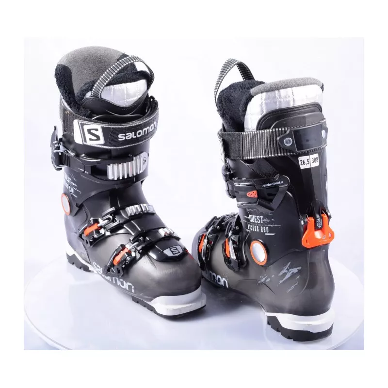 Chaussures Ski SALOMON QUEST ACCESS R80 BLACK/orange, Ratchet Buckle, SKI/WALK, Micro, Macro 9 Chaussures Ski SALOMON QUEST ACCESS R80 BLACK/orange, Ratchet Buckle, SKI/WALK, Micro, Macro – Image 7
