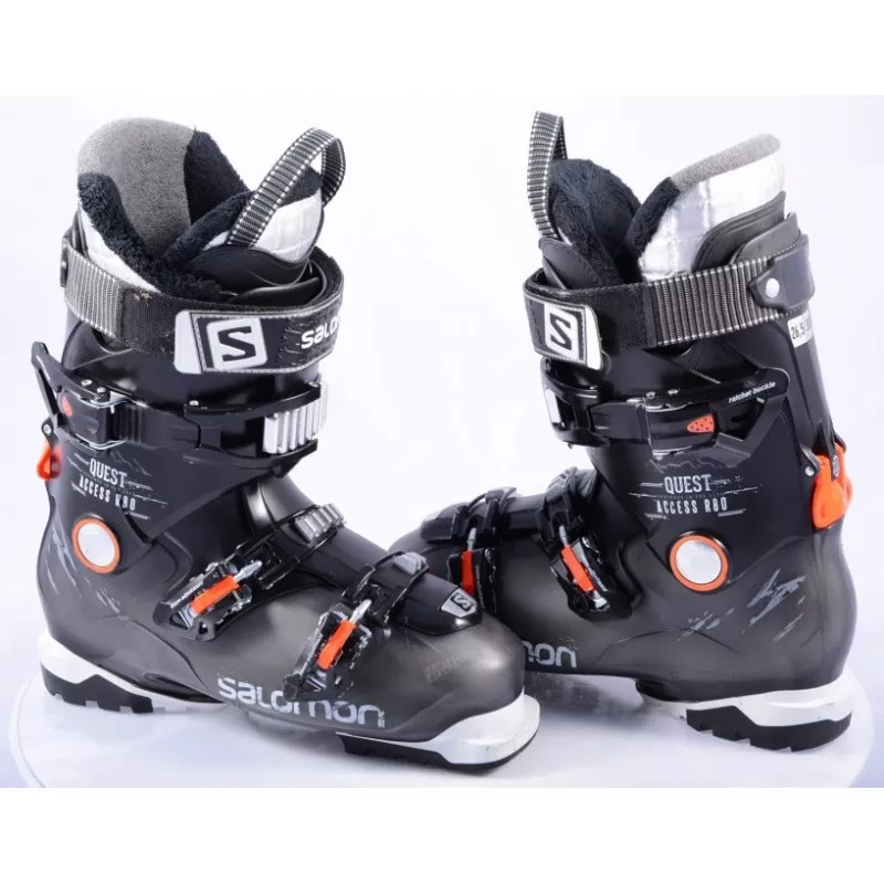Chaussures Ski SALOMON QUEST ACCESS R80 BLACK/orange, Ratchet Buckle, SKI/WALK, Micro, Macro 3 Chaussures Ski SALOMON QUEST ACCESS R80 BLACK/orange, Ratchet Buckle, SKI/WALK, Micro, Macro