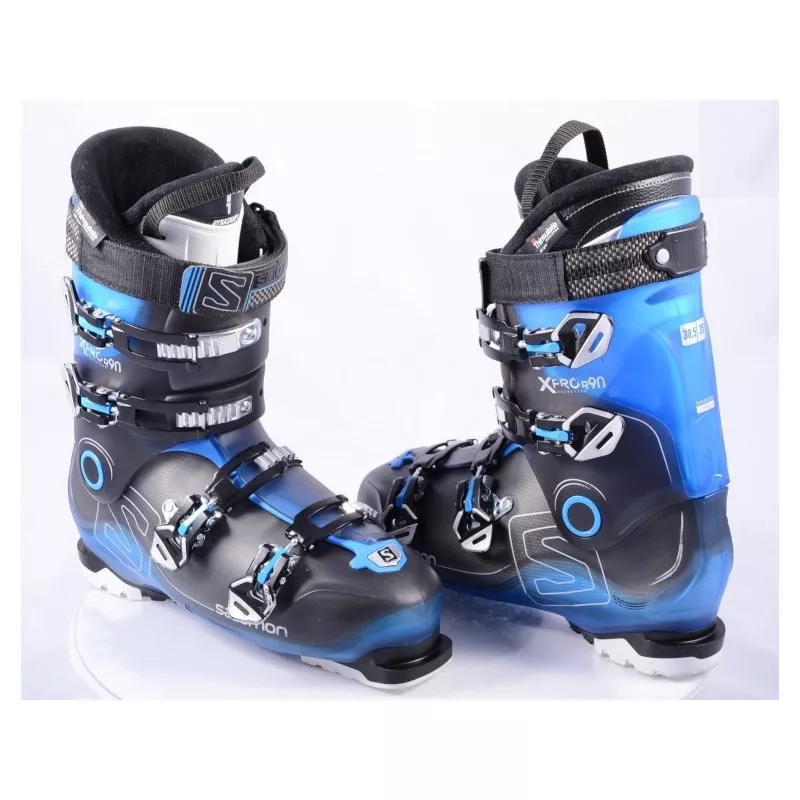 Chaussures Ski SALOMON X PRO R90 BLACK/blue, Energyzer 90, Oversized Pivot, My Custom Fit 3D, THINSULATE 3 Chaussures Ski SALOMON X PRO R90 BLACK/blue, Energyzer 90, Oversized Pivot, My Custom Fit 3D, THINSULATE